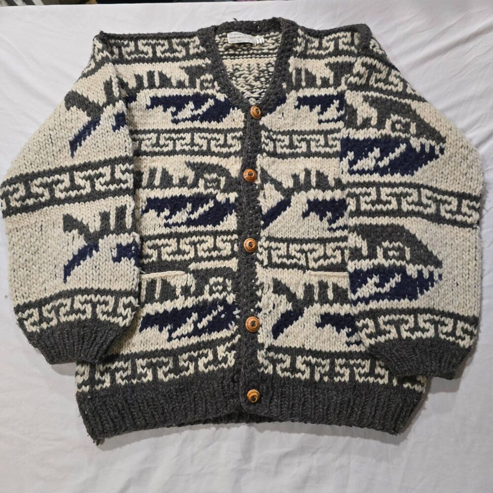 Sz Sm Vintage Handmade In Ecuador 100% Wool Sweater